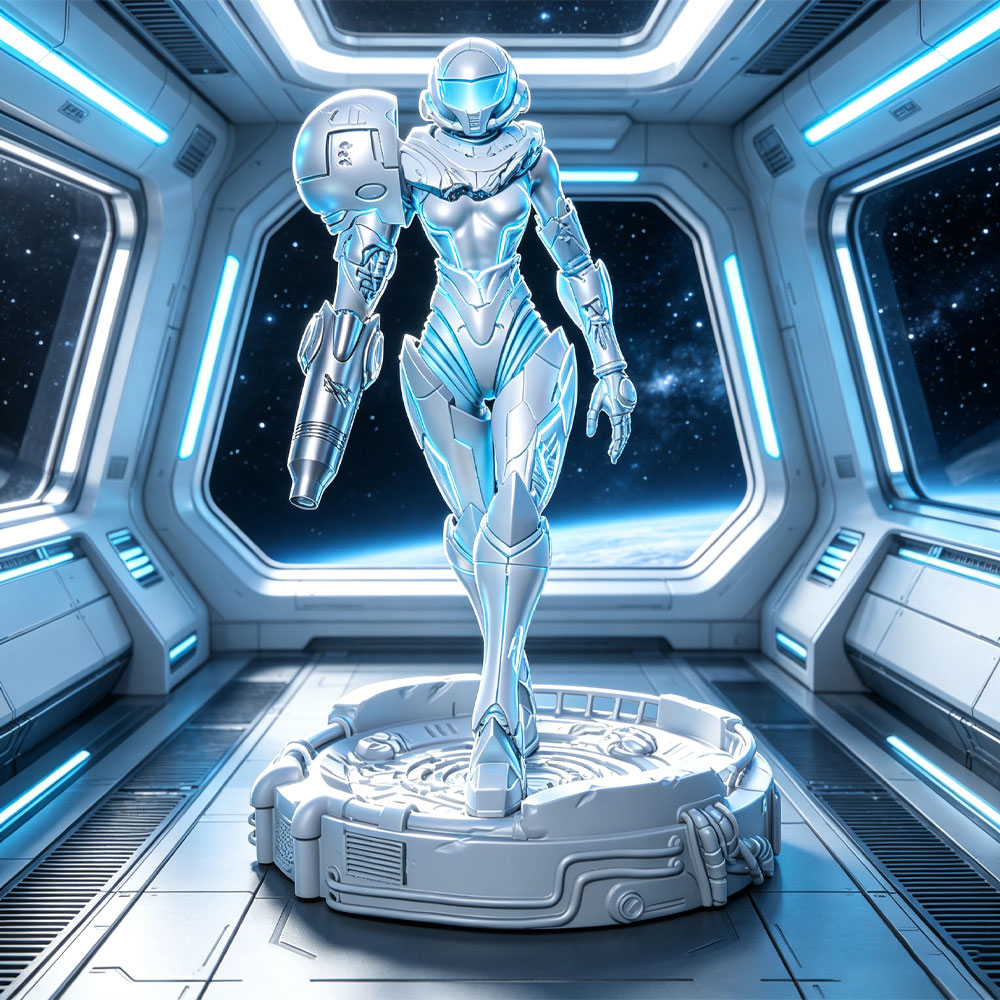 3D Printing App - 1/24 Sci-fi Powered Armor Warrior, Female