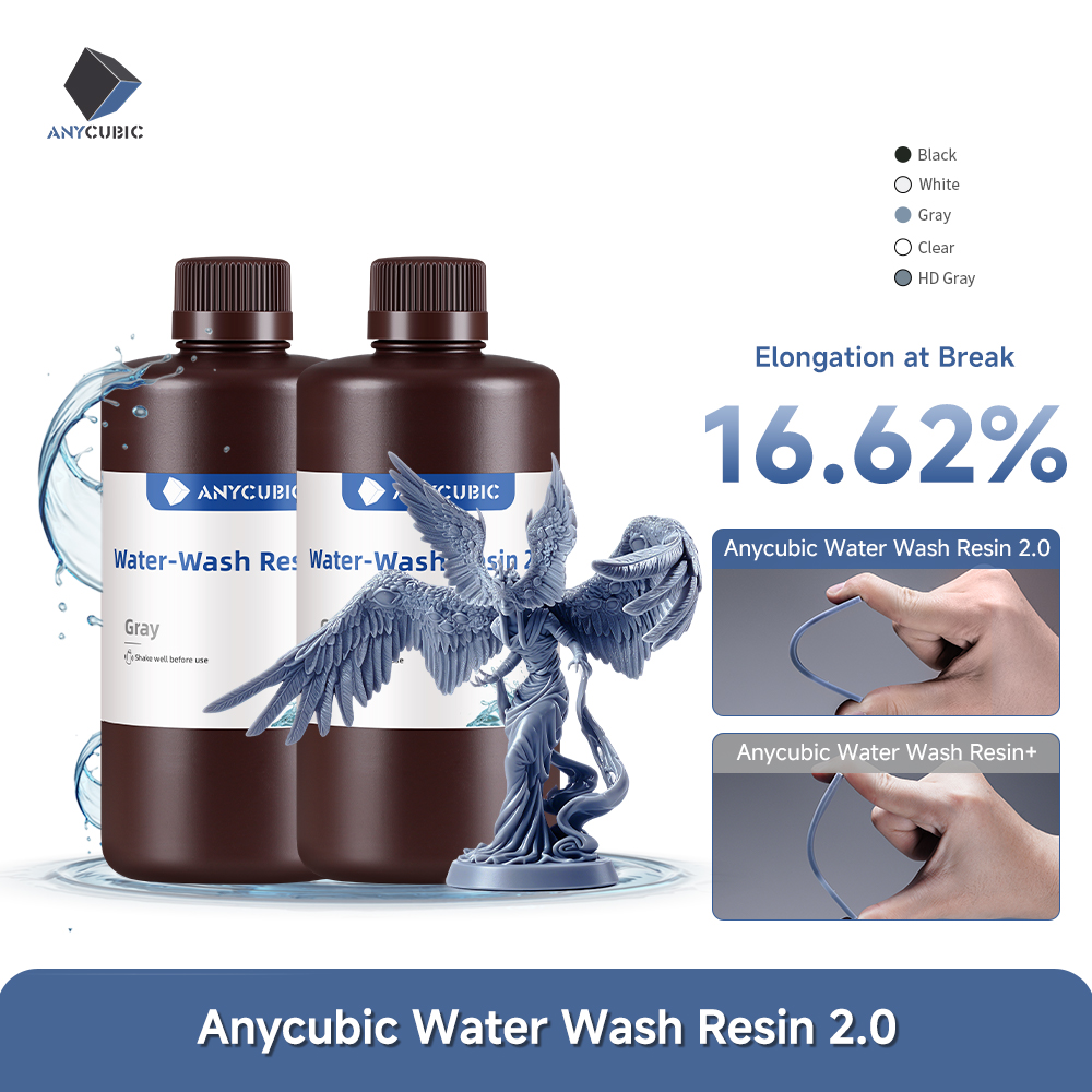 3D Printing Uv Resin - ANYCUBIC Water-Wash Resin For LCD 3D