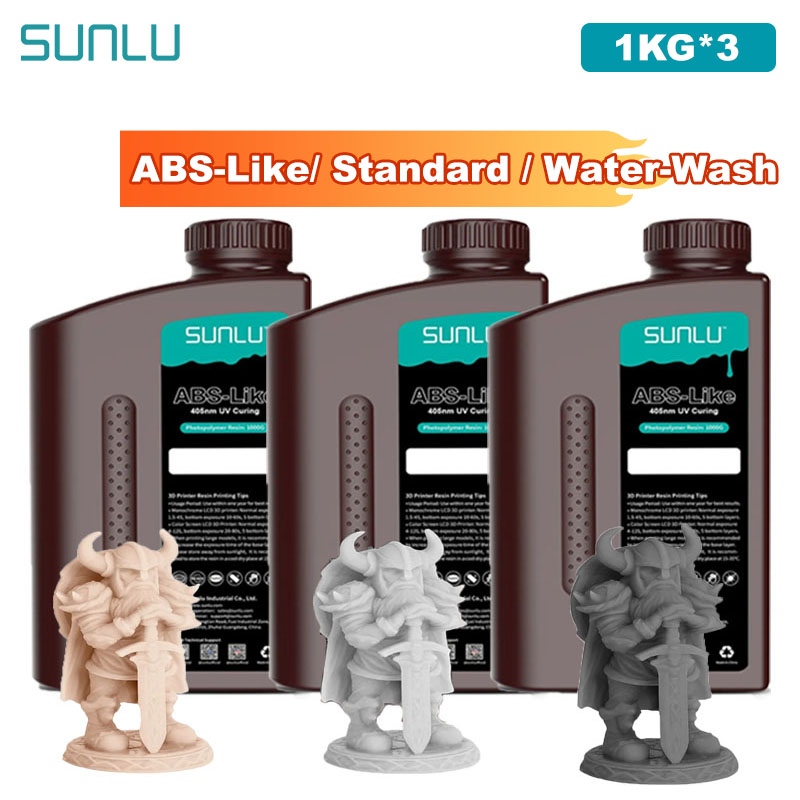 3D Printing Uv Resin - SUNLU 3KG ABS-Like/ Standard / Water-Wash