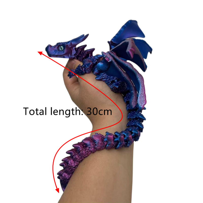 3D Printing App - 3D Printed Winged Carriage Dragon Figurine