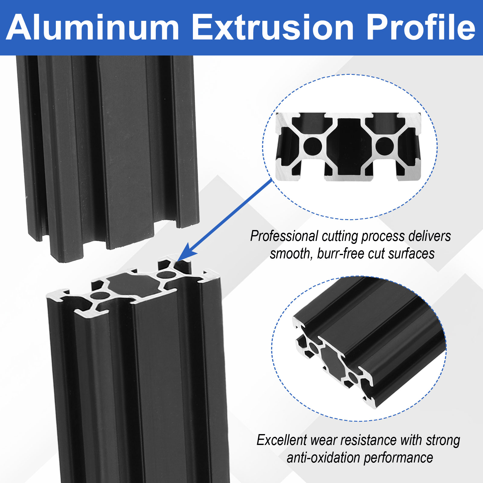 2Pcs 150-1220mm 2040 Aluminum  - V Slot Aluminum Extrusion 评论和价格