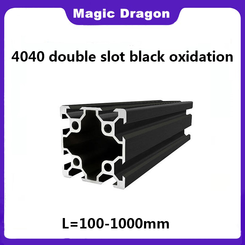 1PCS Black 4040 Double Slot V- - V Slot Aluminum Extrusion 评论和价格