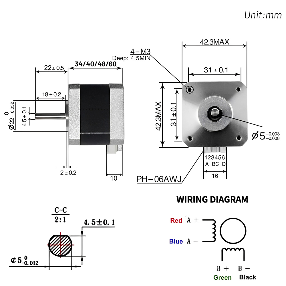 Nema 17 42mm Stepper Motor Ope - 3D Printing Laptop 评论和价格