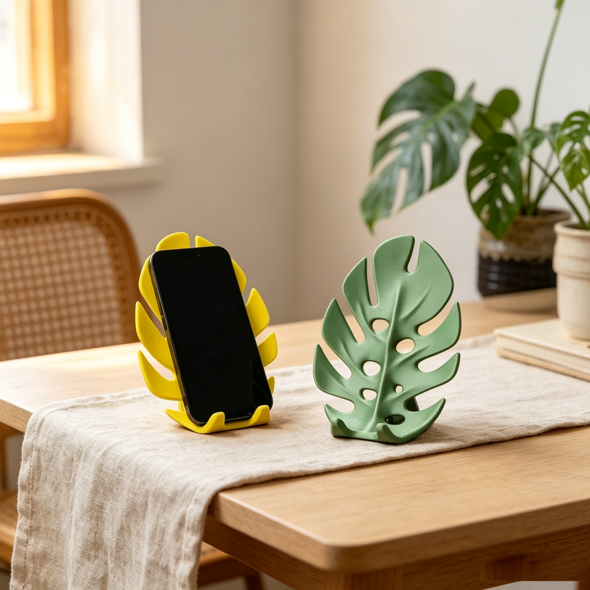 3D Printed Monstera Leaf Phone - 3D Printing Table 评论和价格