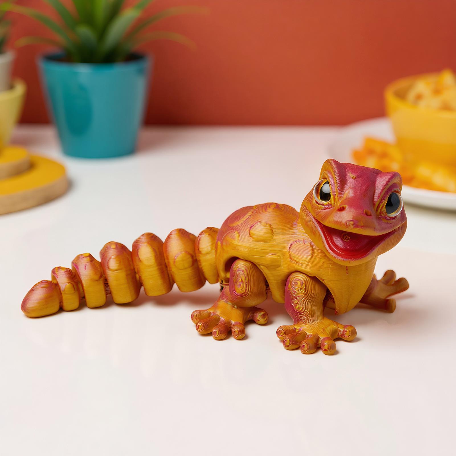 3D Printed Gecko Figurine Liza - 3D Printing Table 评论和价格