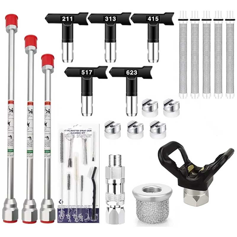 17 Pcs Airless Paint Sprayer G - Nozzle Cleaning Kit 评论和价格