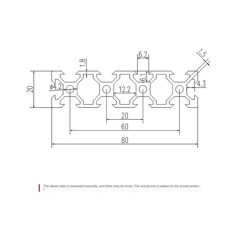 Aluminum Profile Frame 2080 V- - V Slot Aluminum Extrusion 评论和价格