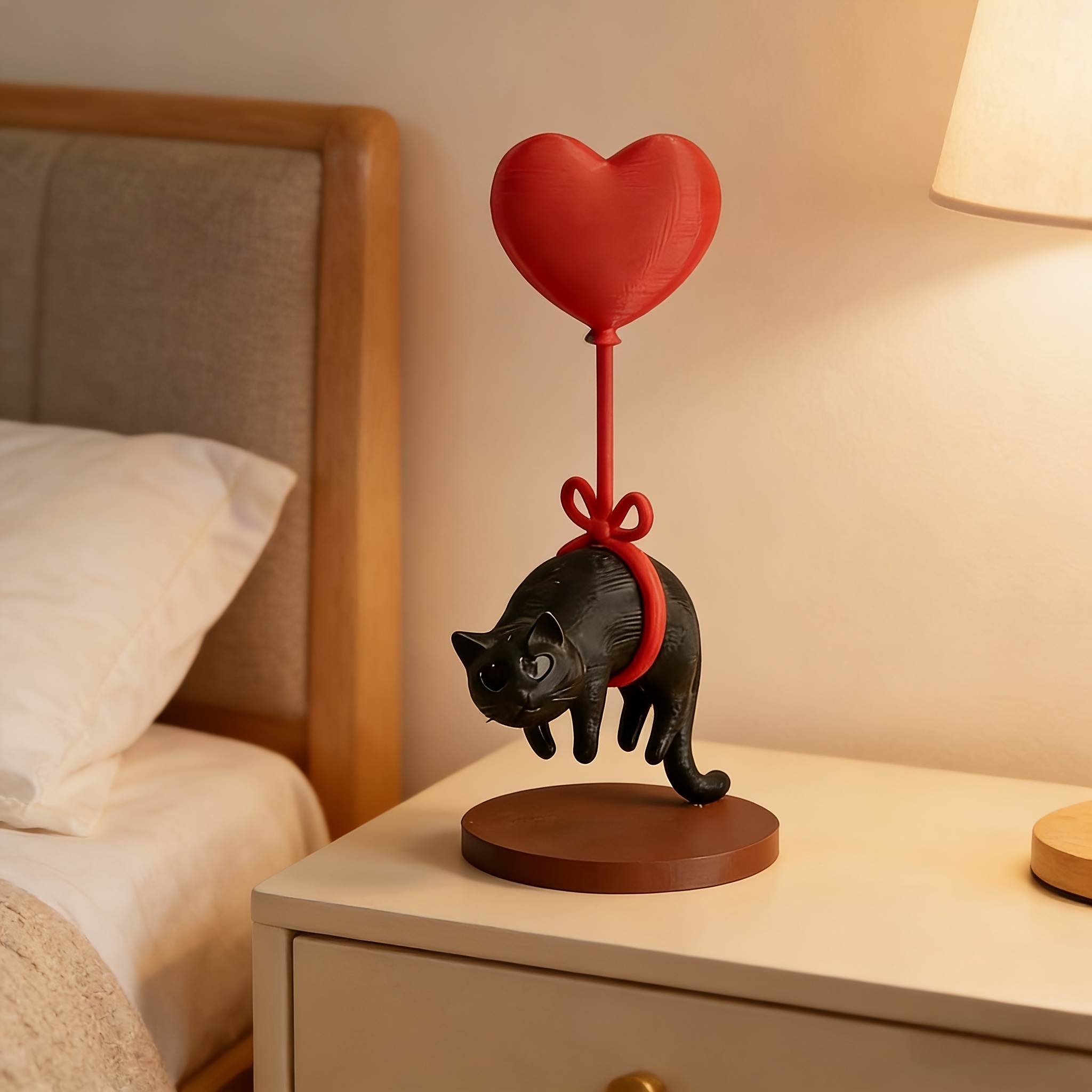 Floating Cat w/ Heart Balloon  - 3D Printing Table 评论和价格