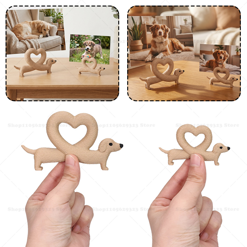 3D Printed Heart Dachshund Pho - 3D Printing Table 评论和价格