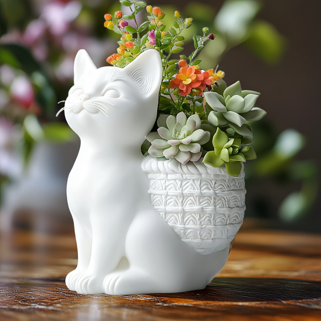 DIY 3D Squatting cat succulent - 3D Printing Vase 评论和价格