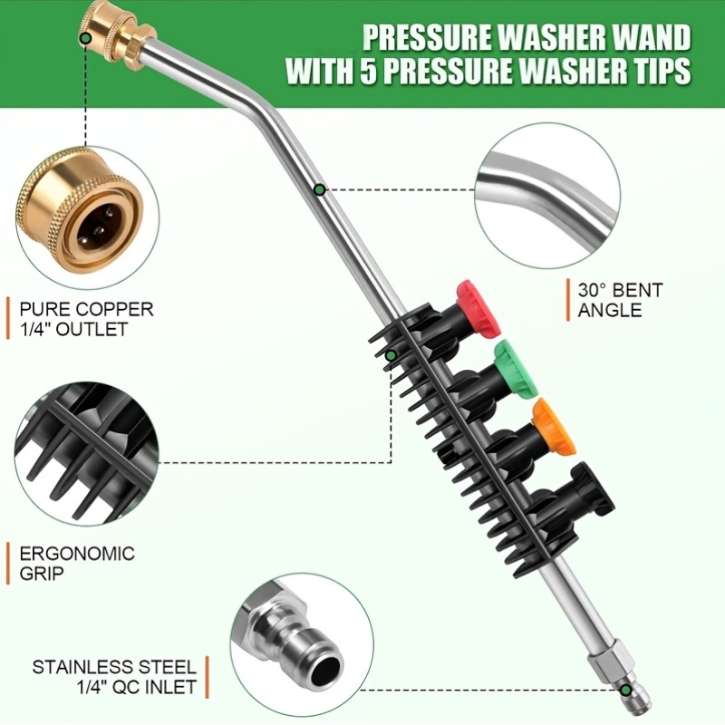 Pressure Washer Extension Wand - Nozzle Cleaning Kit 评论和价格