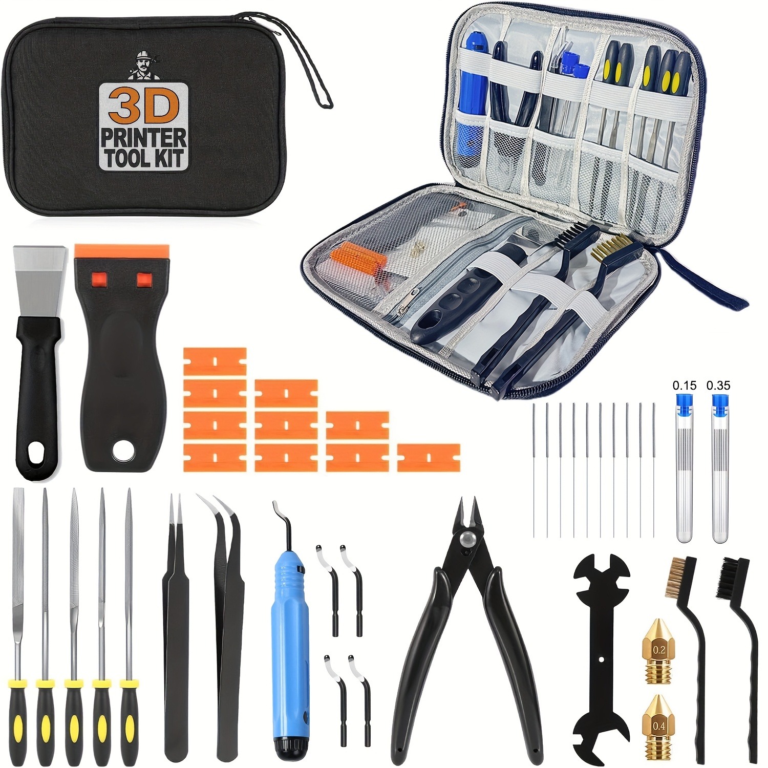 3D Printer Tools Kit, 33pcs 3D - 3D Printing Laptop 评论和价格