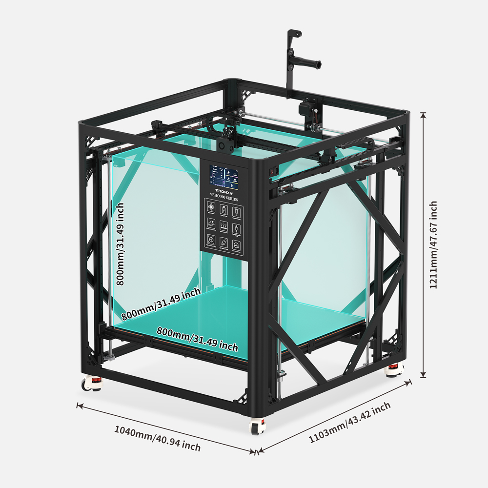 VEHO 800 PRO Large 3D Printer  - 3D Printing Klipper 评论和价格