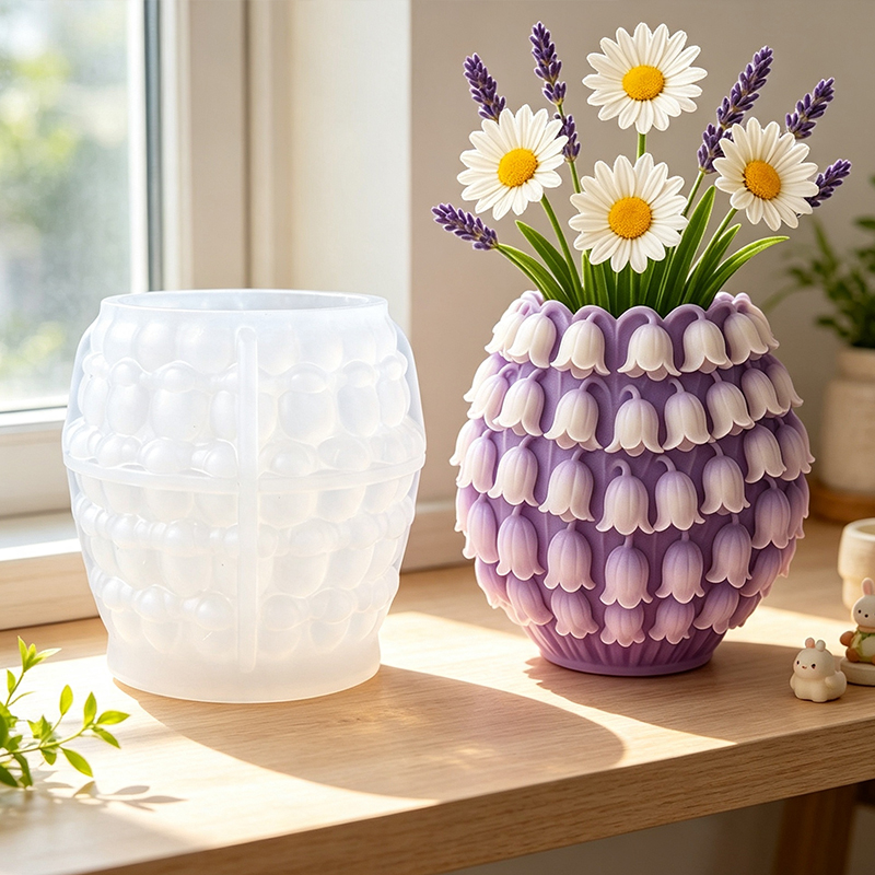3D Lily of the Valley Vase Sil - 3D Printing Vase 评论和价格