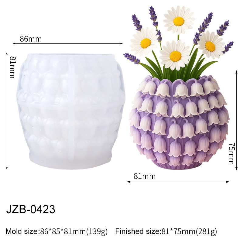 3D Lily of the Valley Vase Sil - 3D Printing Vase 评论和价格