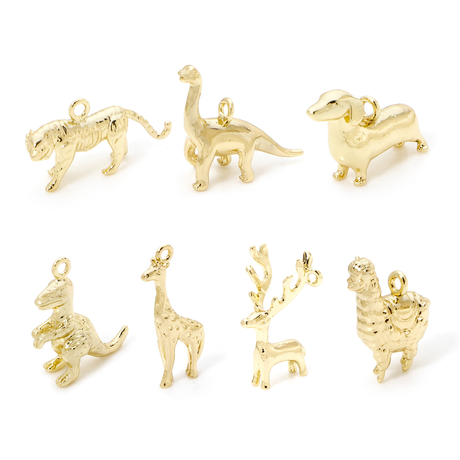 2pcs Animal Brass Charms 18k G - 3D Printing Jewellery 评论和价格