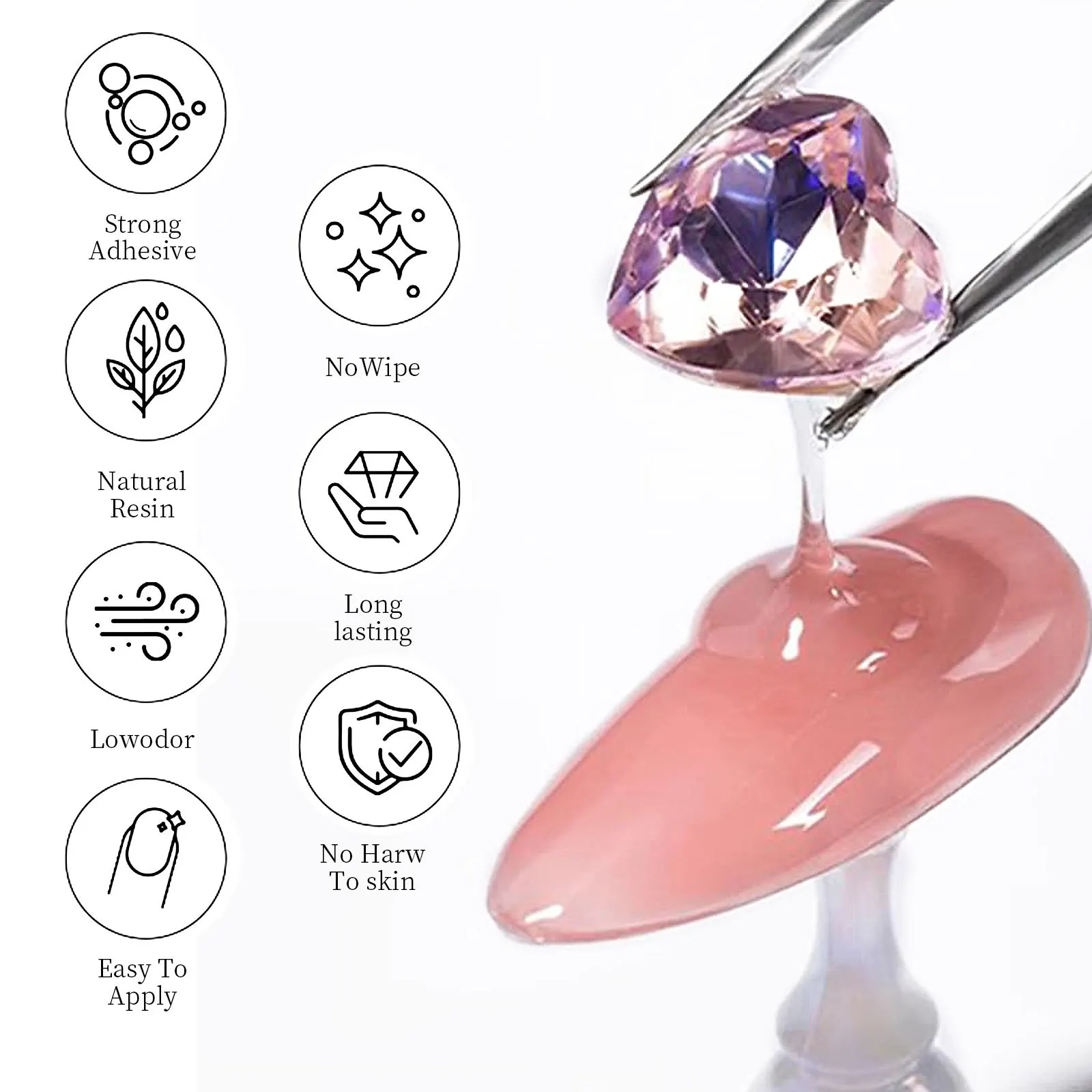 Nail Rhinestone Glue Gel for D - 3D Printing Jewellery 评论和价格