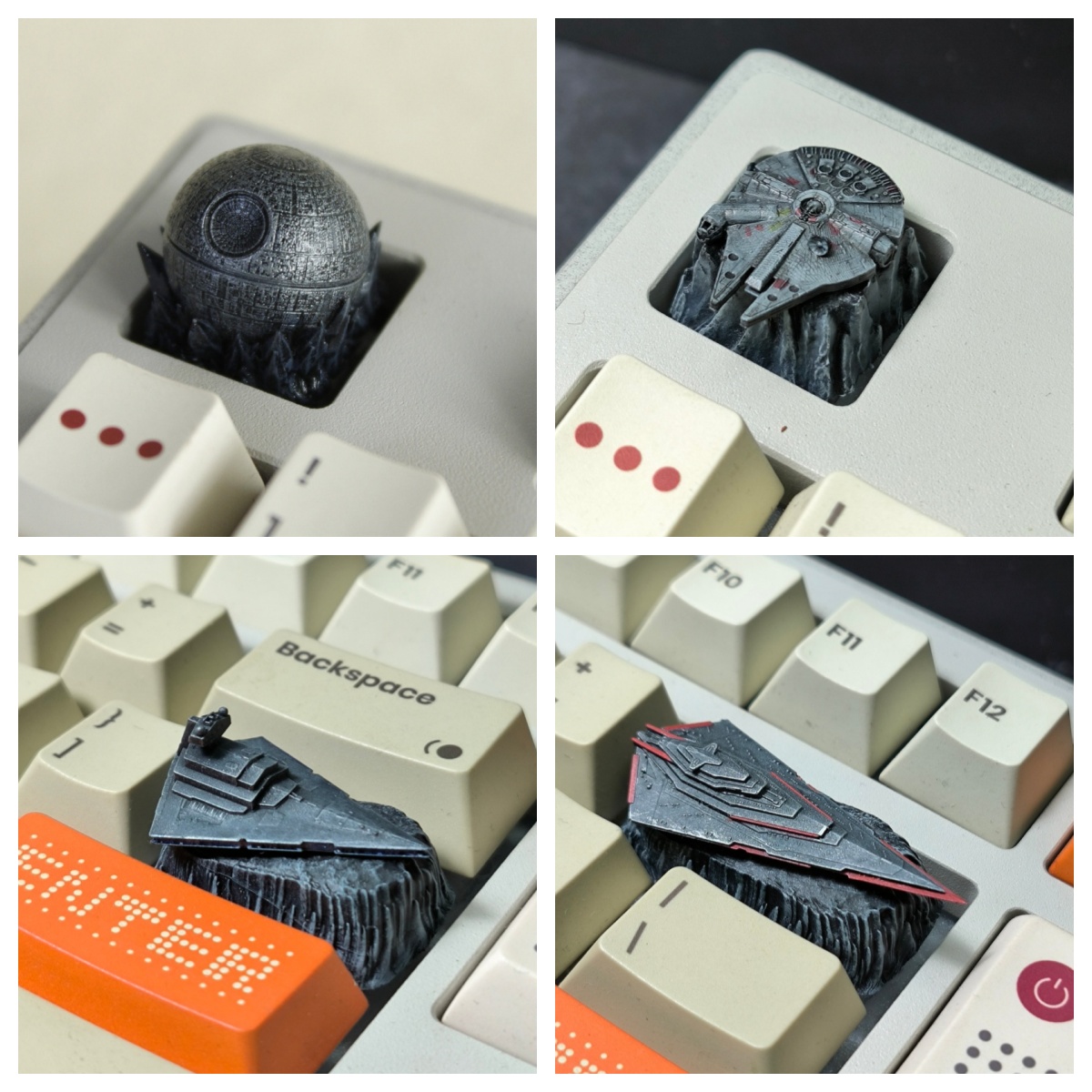 HCY Death Star Artisan Keycap  - 3D Printing Keyboard Keys 评论和价格