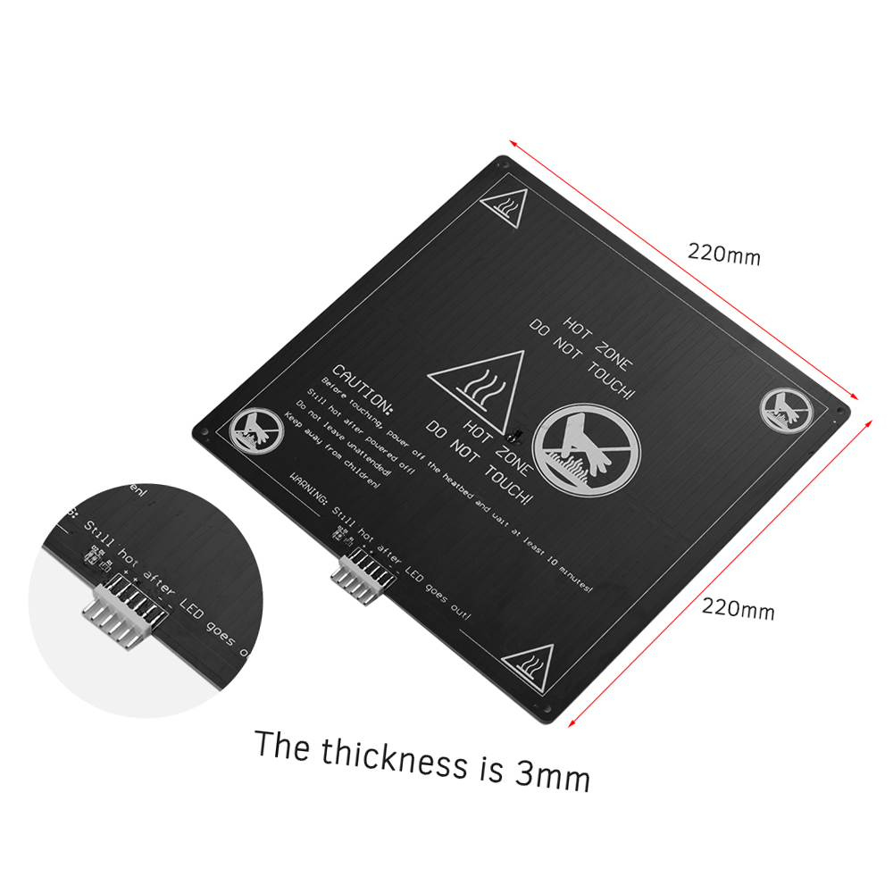Aluminum Heated Bed 12V Hotbed - 3D Printing Laptop 评论和价格