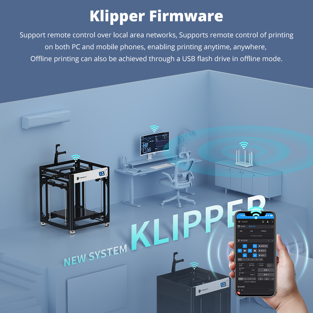 TRONXY VEHO 500 Pro 3D Printer - 3D Printing Klipper 评论和价格