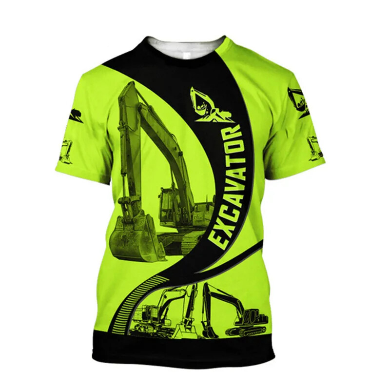 Excavator 3D Print T-shirt For - 3D Printing Nerd 评论和价格